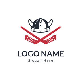 Red Hockey Logo - Free Hockey Logo Designs | DesignEvo Logo Maker