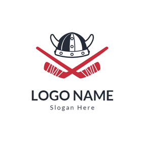 Red Hockey Logo - Free Hockey Logo Designs. DesignEvo Logo Maker