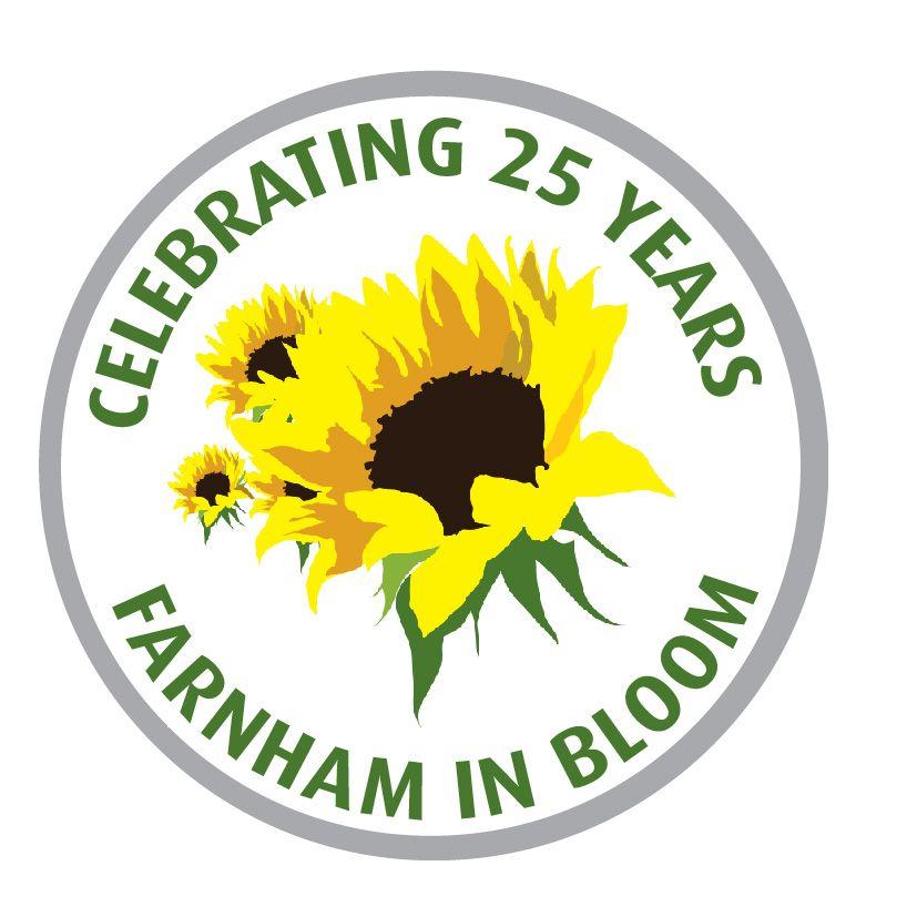 Yellow Bloom Logo - Farnham In Bloom Logo Town Council
