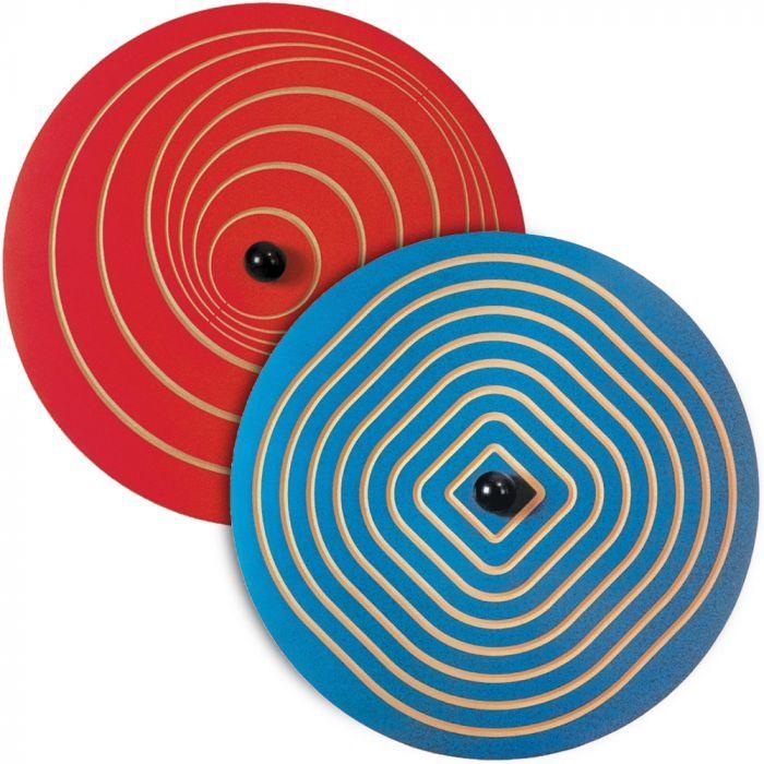 Red Blue Circular Logo - Spin 'n' Stare - Blue Rounded Squares/Red Concentric Circles ...
