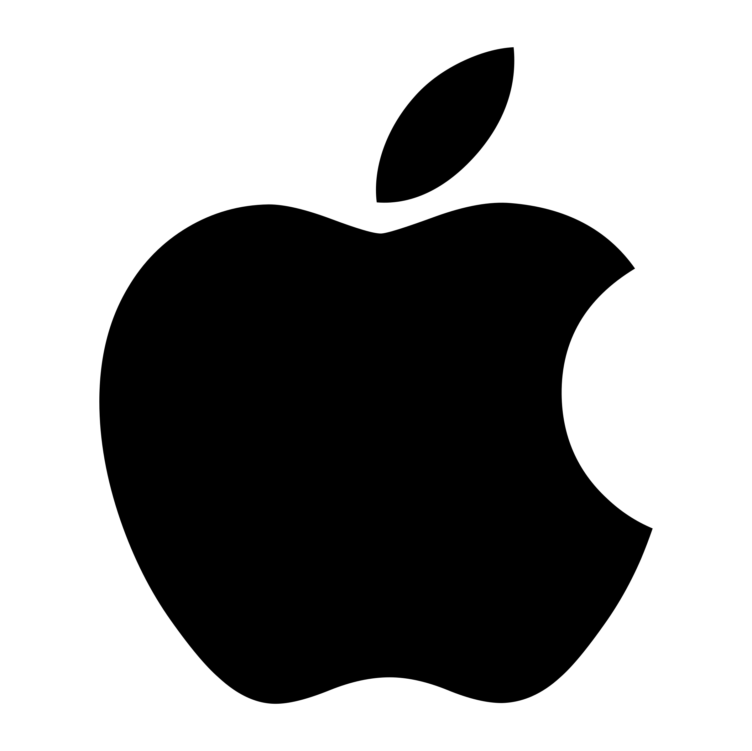 White Transparent Apple Logo Logodix