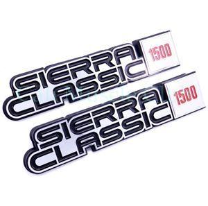 Classic GMC Logo - GMC Sierra Classic 1500 2p Fender Nameplate 1984 1985 1986 1987 1988 ...