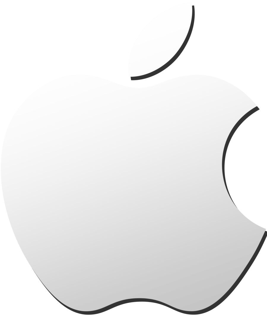 White Transparent Apple Logo - Apple logo graphic black and white download transparent background ...