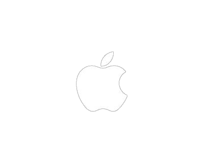 White Transparent Apple Logo Logodix