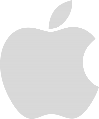 White Transparent Apple Logo Logodix