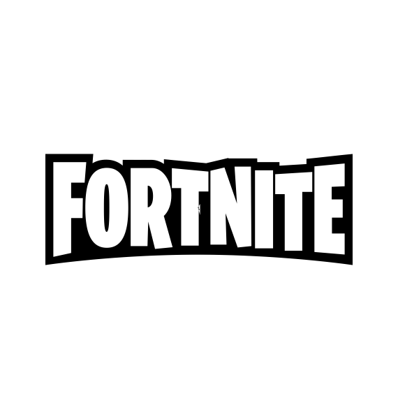 Fortite Logo - Pegatina Fortnite Logo Silueta Letras - adhesivosNatos