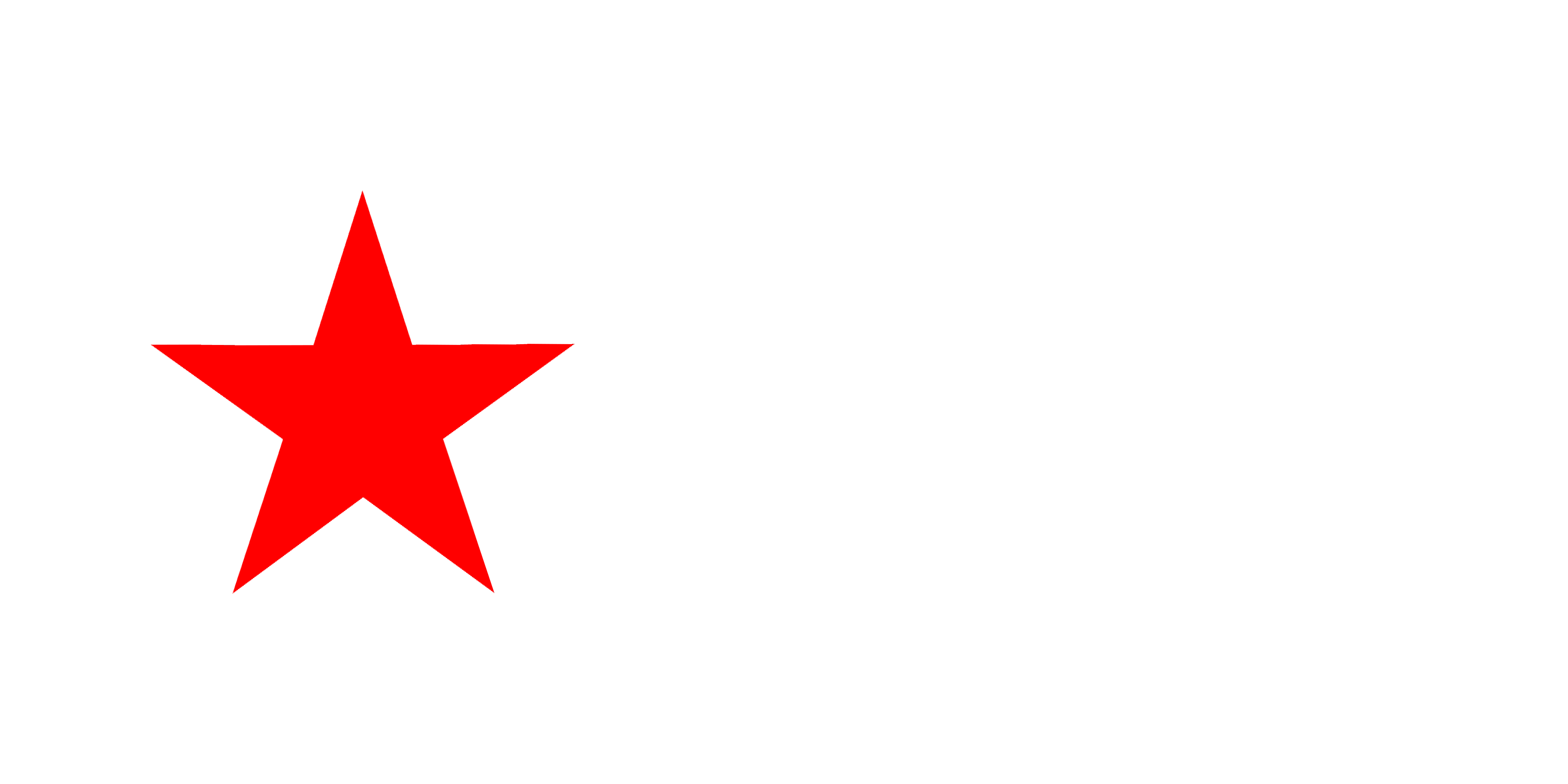 White and Red Star Logo - Red star svg royalty free library