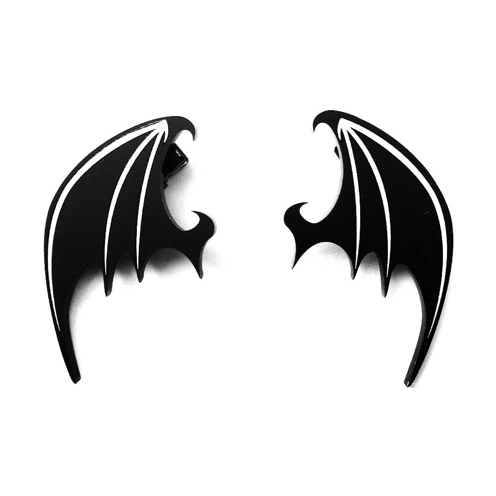 Dragon Wing Logo - Curiology Dragon wings hairclips (per pair) black – Curiology | Attitud