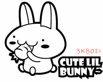 Cute Bunny Logo - 3KB021