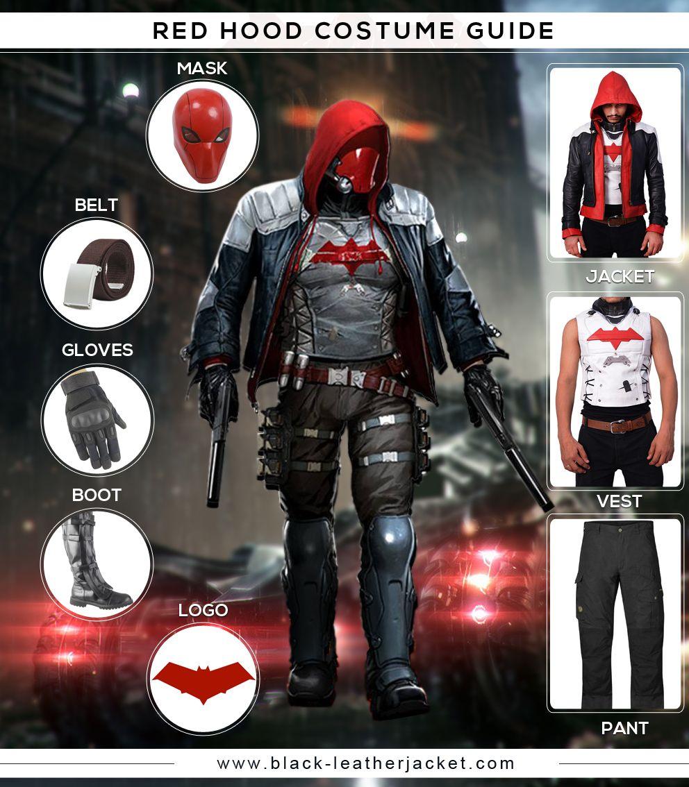 Red Hood Batman Arkham Logo - Batman Arkham Knight Red Hood Costume In style for Adults