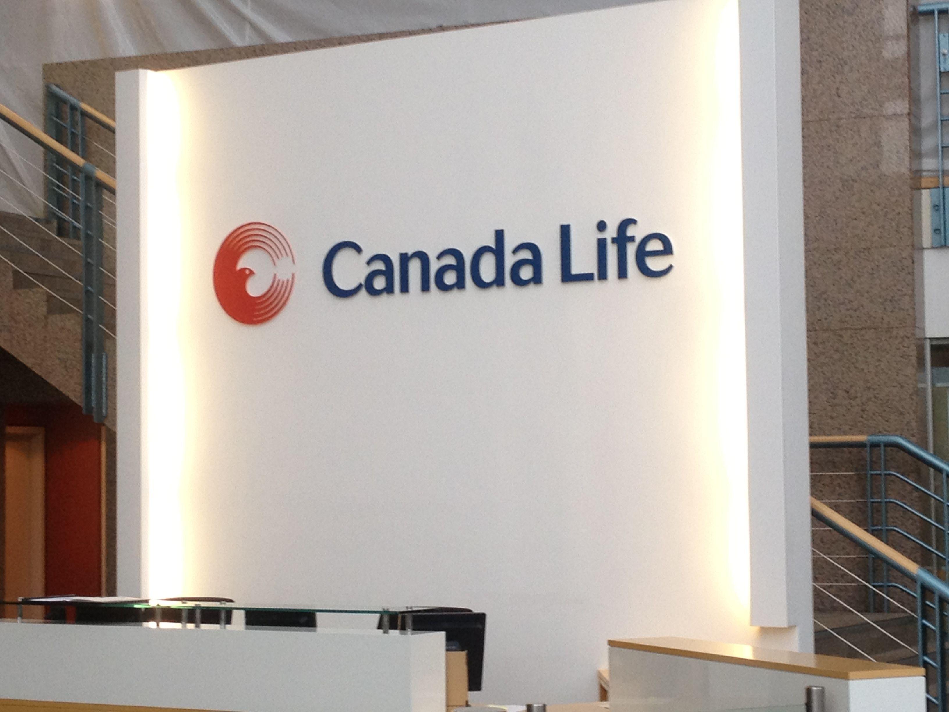 Reception Wall Logo - Reception Wall Logo (Canada Life) - Action Signs