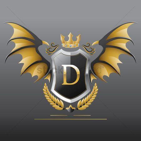 Dragon Wing Logo - Free Dragon Wing Stock Vectors