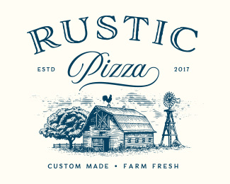 Rustic Farm Logo - Logopond, Brand & Identity Inspiration (Rustic Pizza)
