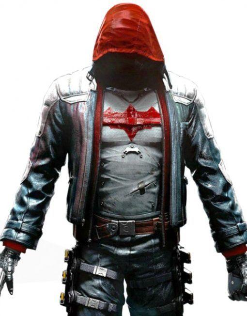 Red Hood Batman Arkham Logo - Batman Arkham Knight Jacket