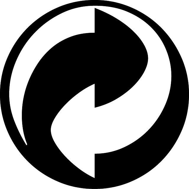 White with Black Dot Circle Logo - GREEN DOT RECYCLING VECTOR SYMBOL - Download at Vectorportal
