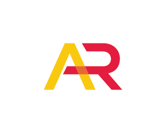 Orange Ar Logo - Letter AR Designed