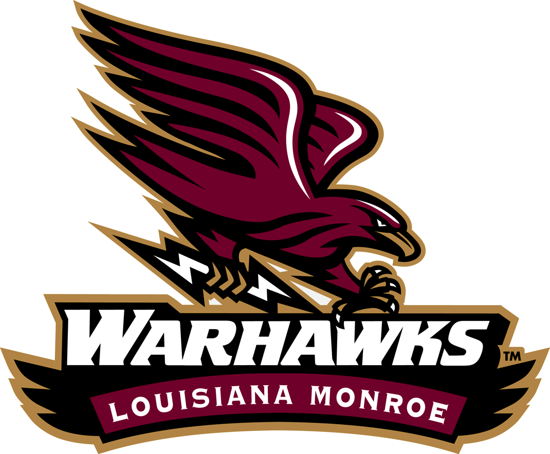 Lightning Bolt College Logo - Louisiana-Monroe Warhawks Alternate Logo (2006) - Hawk with a ...