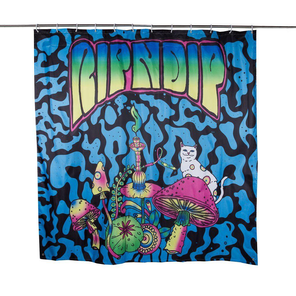 Ripndip Psychedelic Logo - Psychedelic Shower Curtain – RIPNDIP