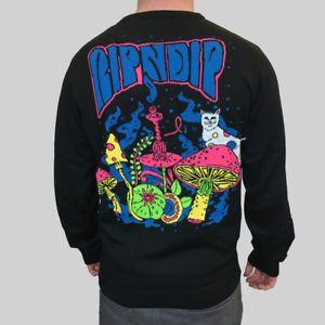 Ripndip Psychedelic Logo - RIPNDIP Lord Nermal Psychedelic Knitted Sweater - Black - New | eBay