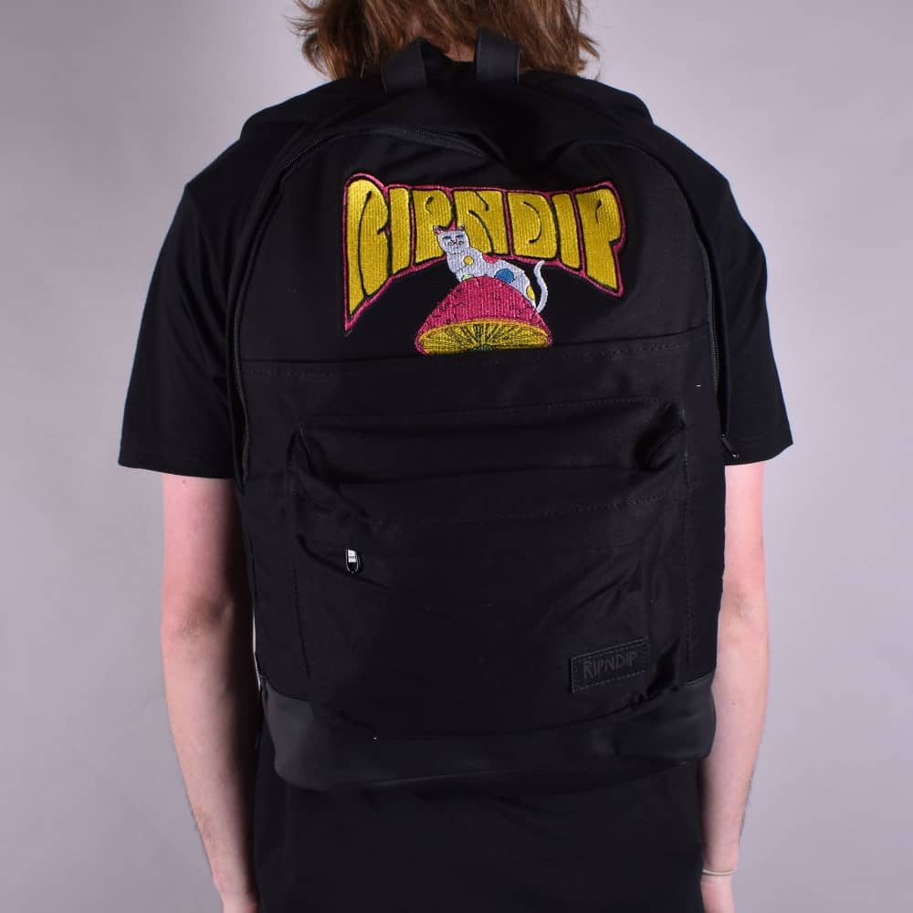 Ripndip Psychedelic Logo - Rip N Dip Psychedelic Backpack - Black - ACCESSORIES from Native ...