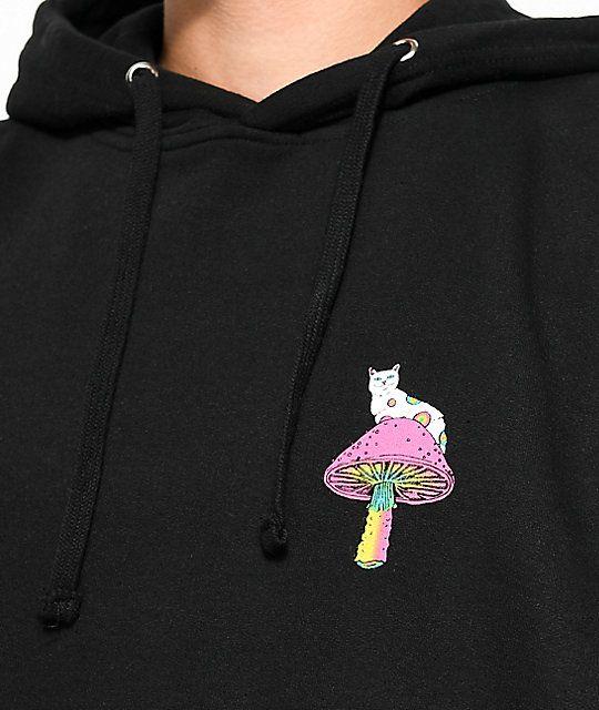 Ripndip Psychedelic Logo - RIPNDIP Psychedelic Black Hoodie | Zumiez