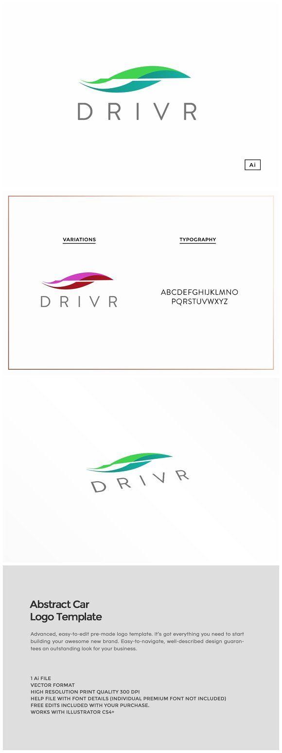 Abstract Car Logo - Abstract Car Logo Template #1 ~ Logo Templates ~ Creative Market