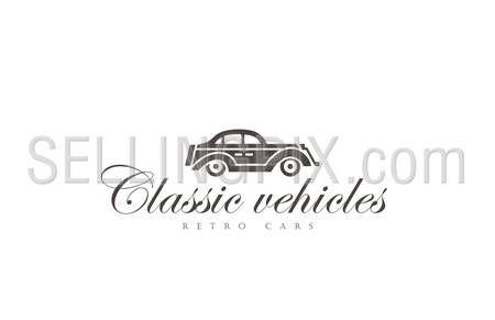 Abstract Car Logo - Retro Car Logo abstract design vector template. Vintage Vehicle