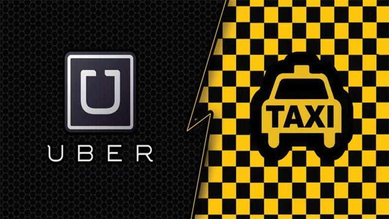 Uber Taxi Logo - Uber and Lyft vs. Taxis