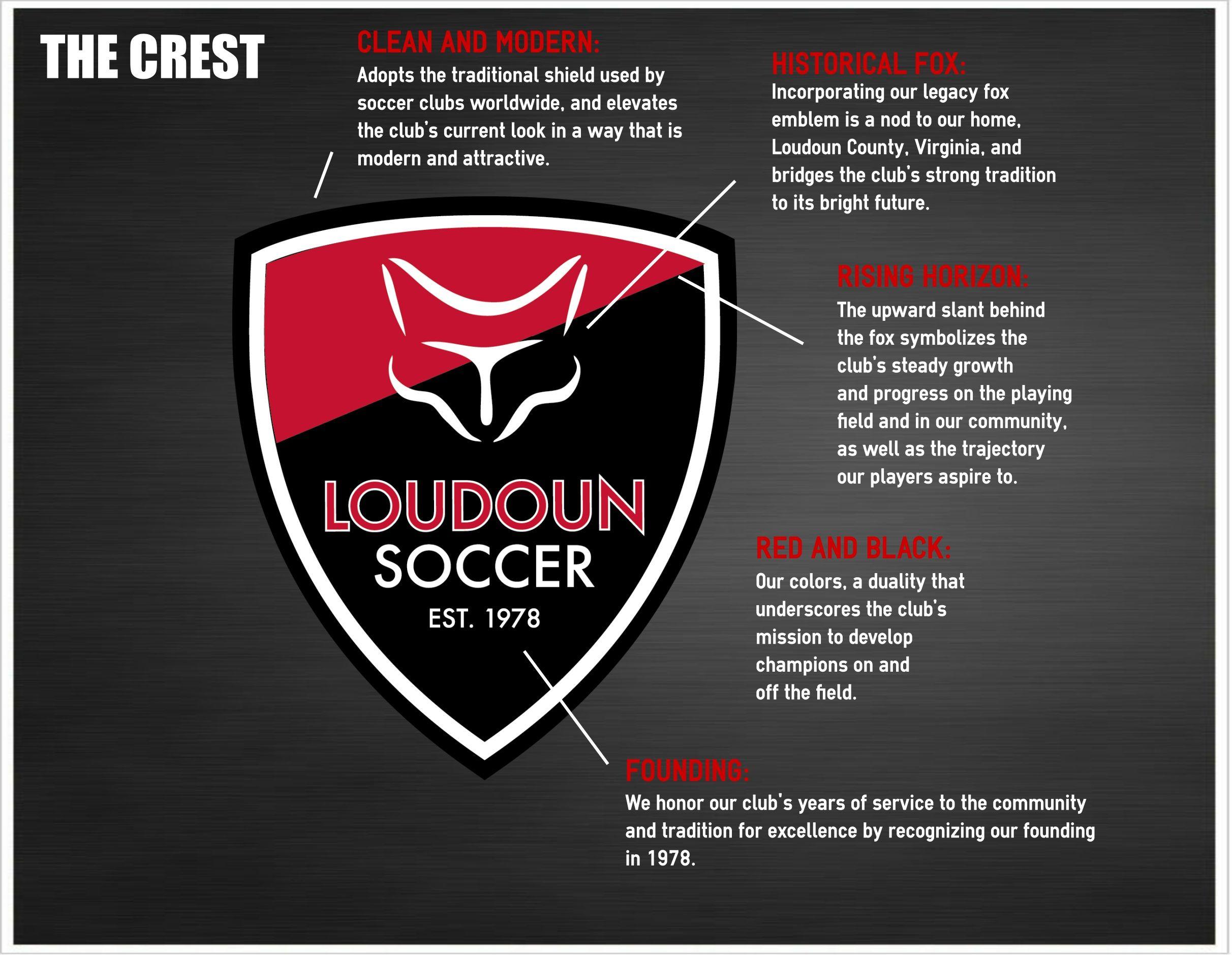 Red White Blue Soccer Logo - The Crest - Loudoun Soccer