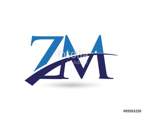 ZM Logo - ZM Logo Letter Swoosh Stock Image And Royalty Free Vector Files