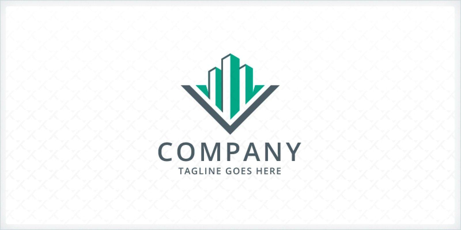 V Company Logo - Letter V Building Logo