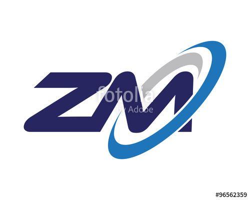 ZM Logo - ZM Letter Swoosh Media Logo