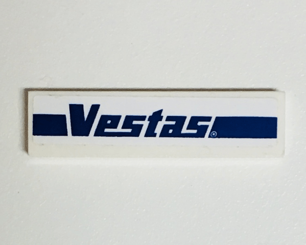 Vestas Logo - BrickLink - Part 2431pb518 : Lego Tile 1 x 4 with Dark Blue Vestas ...