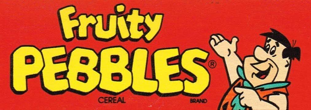 Red Cereal Logo - Post Fruity Pebbles Cereal logo with Fred Flintstone, 1993… | Flickr