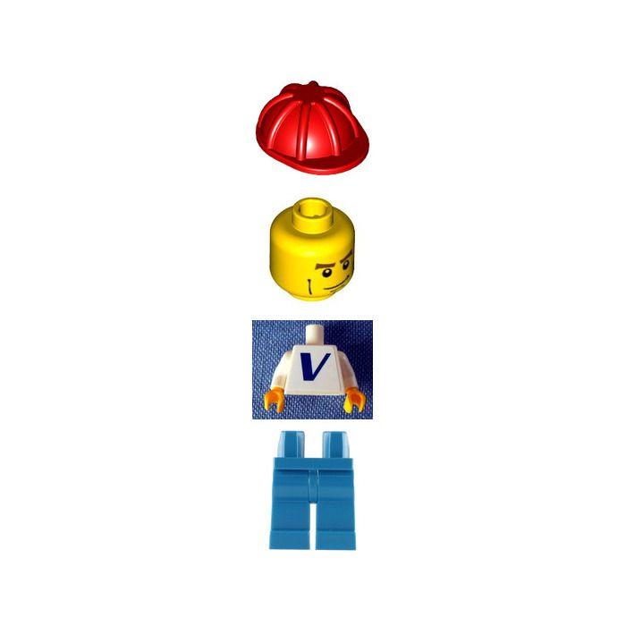 Vestas Logo - LEGO Worker with Vestas Logo (Sticker) Minifigure Cheak Lines ...