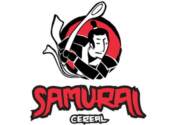 Red Cereal Logo - Samurai Cereal Logo. Backcountry Bike & Ski