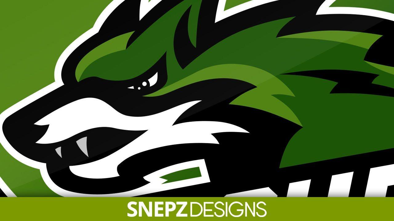 Green Sports Logo - E-sport logo- Raydex Fox (Photoshop CS6) - YouTube