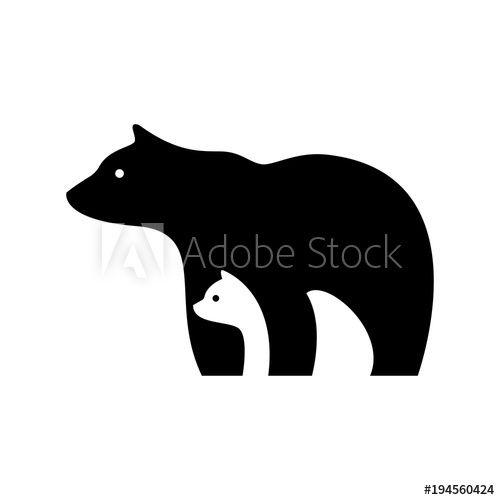 Cute Bear Logo - bear logo, mother and baby bear logo, cute bears logo - Buy this ...