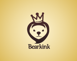Cute Bear Logo - bear king Designed by violina | BrandCrowd