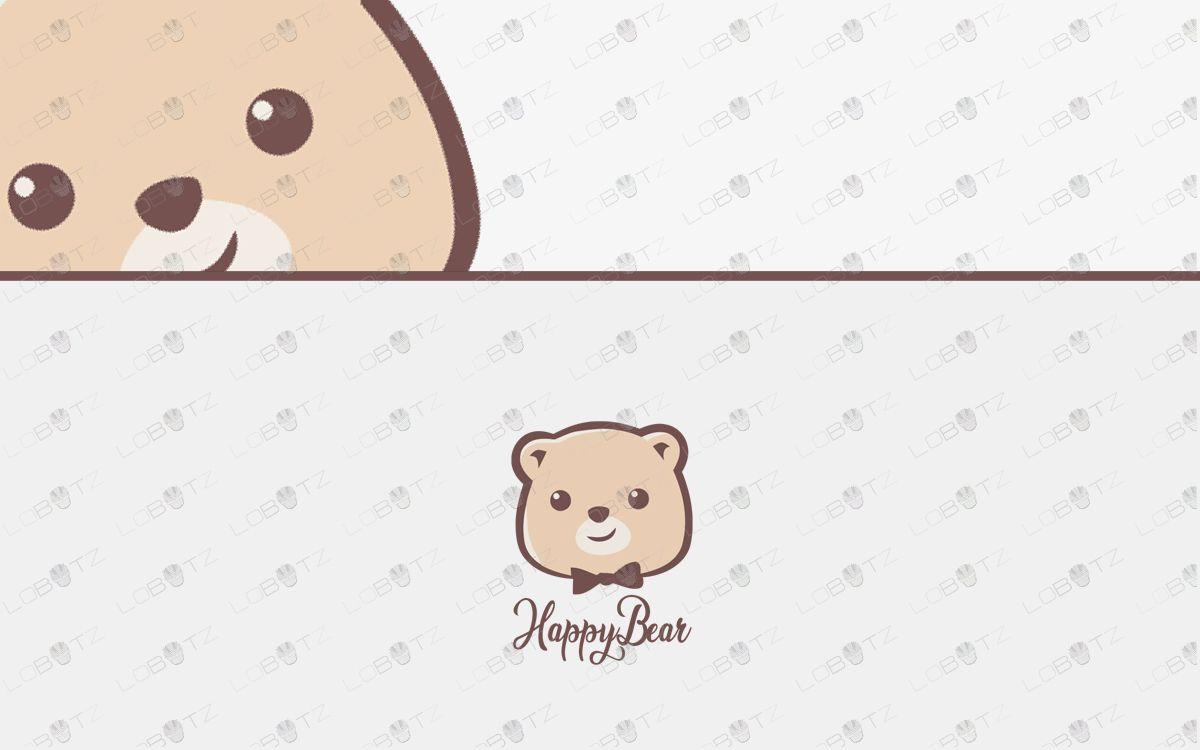 Cute Bear Logo - Cute Bear Logo For Sale Premium Logos - Lobotz