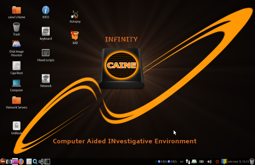 Latest Linux Logo - CAINE Live USB/DVD - computer forensics digital forensics