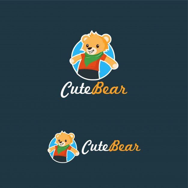 Cute Bear Logo - Cute Bear Logo Teddy Doll Vector | Premium Download
