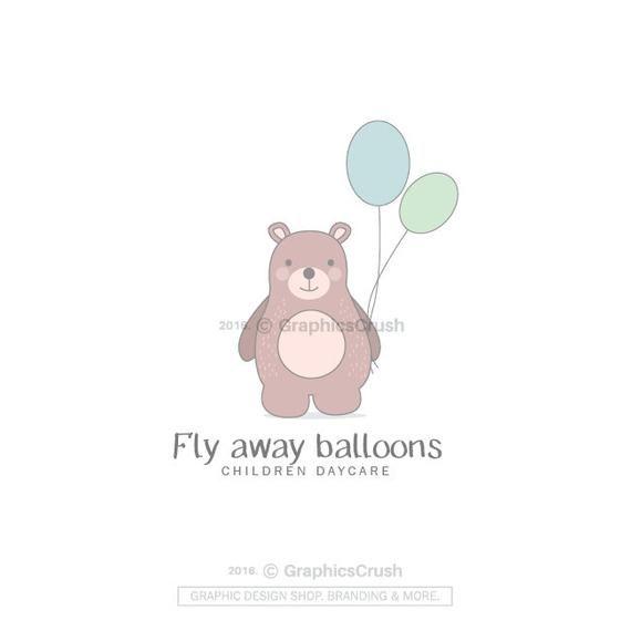 Cute Bear Logo - Cute Bear Logo Children Logo Baby Logo Children Daycare Logo | Etsy
