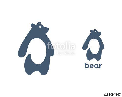 Cute Bear Logo - Cute Bear Symbol Sign Logo Icon Beast Mascot Negative Space