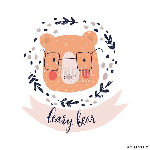 Cute Bear Logo - Cute bear logo with lettering