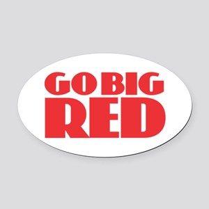 Big Red Oval Logo - Go Big Red Car Magnets