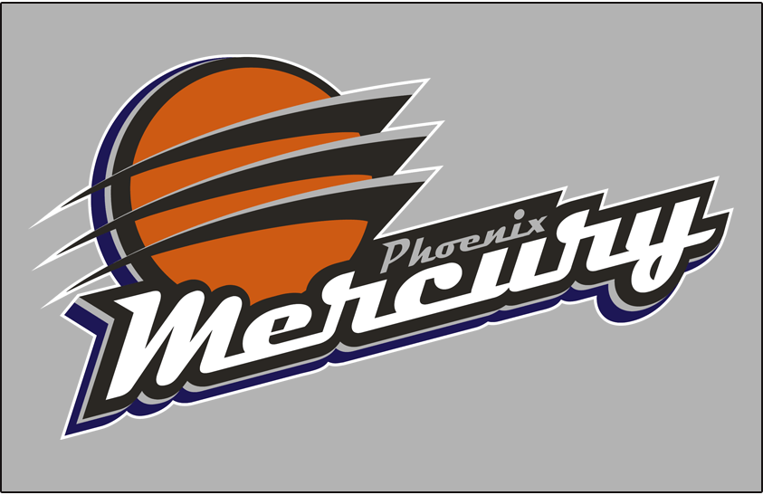Phoenix Mercury Logo - Phoenix Mercury Primary Dark Logo - Women's National Basketball ...