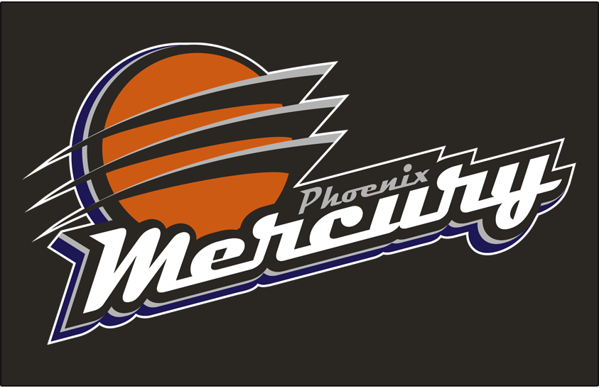 Phoenix Mercury Logo - Phoenix Mercury Primary Dark Logo - Women's National Basketball ...