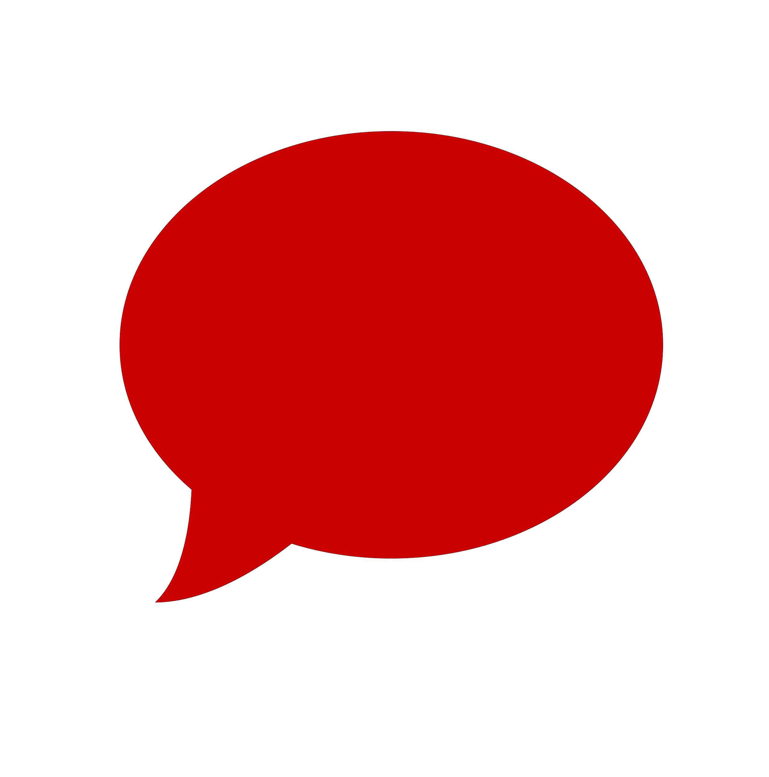 Red Speech Logo - red speech bubble - HMS Construction
