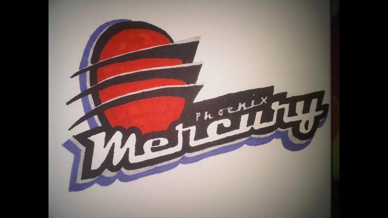Phoenix Mercury Logo - How to Draw the Phoenix Mercury logo - YouTube
